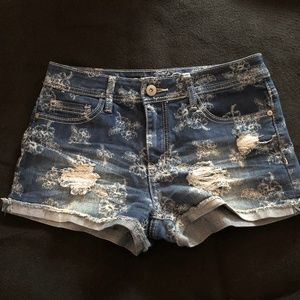 Rue21 Hawaii Ripped High Wasted Shorts